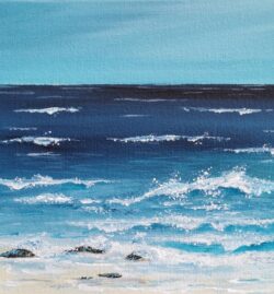 Deep Blue Horizon - Original Artwork